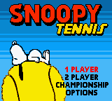 Snoopy Tennis (2001) (GBC)   © Infogrames 2001    1/3