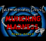 Tazmanian Devil: Munching Madness (GBC)   © SunSoft 1999    1/3