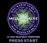 Who Wants To Be A Millionaire: 2nd Edition (GBC)   © THQ 2000    1/3