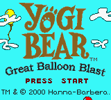 Yogi Bear: Great Balloon Blast (GBC)   © BAM! 2000    1/3