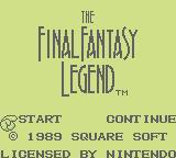 The Final Fantasy Legend (GB)   © Square 1989    1/3