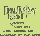Final Fantasy Legend II (GB)   © Square 1990    1/3