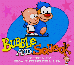 Bubble And Squeak (SMD)   © SunSoft 1994    1/6