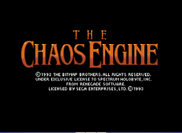 The Chaos Engine (SMD)   © Virgin 1992    1/3