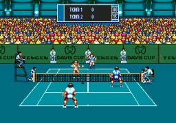 Davis Cup World Tour (SMD)   © Tengen 1994    3/3