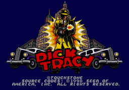 Dick Tracy (SMD)   © Sega 1990    1/5