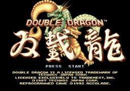 Double Dragon   © Melbourne House 1988   (SMD)    1/4