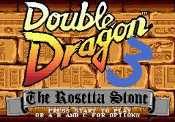 Double Dragon 3: The Rosetta Stone (SMD)   ©  1992    1/4