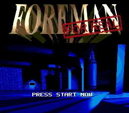 Foreman For Real (SMD)   © Acclaim 1995    1/3