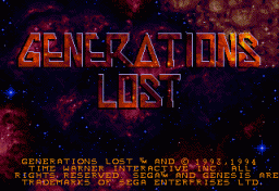 Generations Lost (SMD)   © Time Warner 1994    1/5