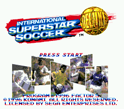 International Superstar Soccer Deluxe (SMD)   © Konami 1996    1/3