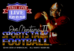 Joe Montana II: Sports Talk Football (SMD)   © Sega 1991    1/3