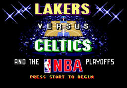 Lakers Vs. Celtics And The NBA Playoffs (SMD)   © EA 1991    1/3