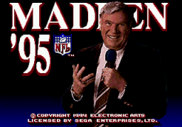 Madden NFL '95 (SMD)   © EA 1994    1/3