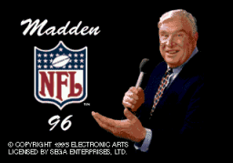 Madden NFL '96 (SMD)   © EA 1995    1/3