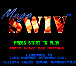 Mega SWIV (SMD)   © Time Warner 1994    1/4