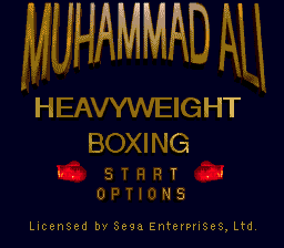 Muhammad Ali Heavyweight Boxing (SMD)   © Virgin 1992    1/3
