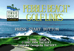 Pebble Beach Golf Links (SMD)   © Sega 1993    1/2