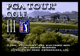 PGA Tour Golf III (SMD)   © EA 1994    1/3