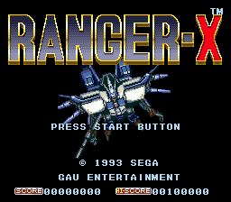 Ranger X (SMD)   © Sega 1993    1/7
