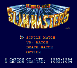 Saturday Night Slam Masters (SMD)   © Sega 1994    1/3