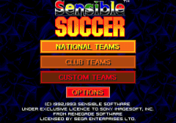 Sensible Soccer (SMD)   © Sony 1993    1/3