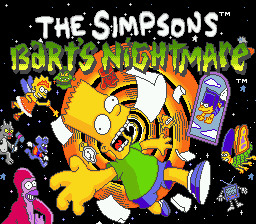 The Simpsons: Bart's Nightmare (SMD)   © Flying Edge 1993    1/4