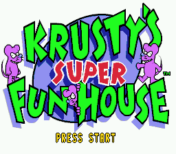 Krusty's Fun House (SMD)   © Acclaim 1992    1/3