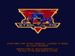 Steel Talons (SMD)   © Tengen 1992    1/3