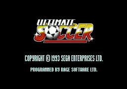 Ultimate Soccer (SMD)   © Sega 1993    1/3