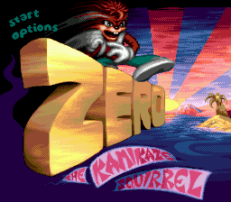 Zero: The Kamikazee Squirrel (SMD)   © SunSoft 1994    1/4