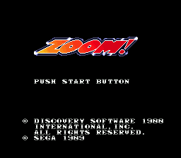 Zoom! (SMD)   © Sega 1989    1/3