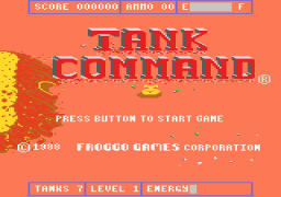 Tank Command (7800)   © Froggo 1988    1/2