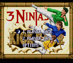 3 Ninjas Kick Back (SNES)   © Sony Imagesoft 1994    1/3