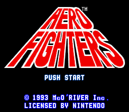 Aero Fighters (SNES)   © Video System 1993    1/5