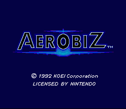 Aerobiz (SNES)   © KOEI 1992    1/5