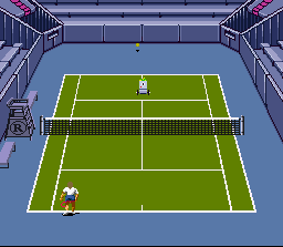 Andre Agassi Tennis (SNES)   © TecMagik 1994    2/3