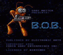 B.O.B. (SNES)   © EA 1993    1/3