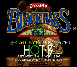 Bassin's Black Bass (SNES)   © HOT B 1994    1/3