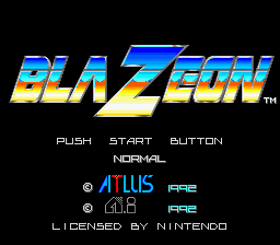 BlaZeon (SNES)   © Atlus 1992    1/5