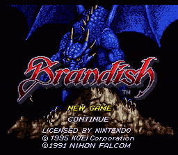 Brandish (SNES)   © KOEI 1994    1/4