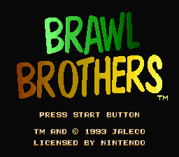 Brawl Brothers (SNES)   © Jaleco 1992    1/4