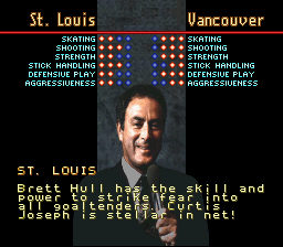 Brett Hull Hockey (SNES)   © Accolade 1994    2/3