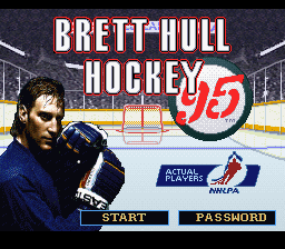 Brett Hull Hockey '95 (SNES)   © Accolade 1995    1/2