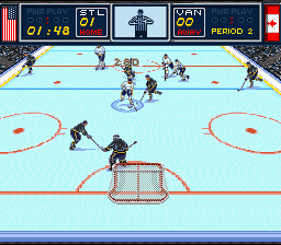 Brett Hull Hockey '95 (SNES)   © Accolade 1995    2/2