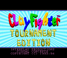 ClayFighter: Tournament Edition (SNES)   © Interplay 1994    1/3