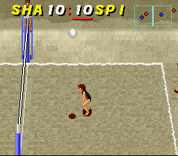 Dig & Spike Volleyball (SNES)   © Hudson 1992    2/3