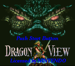 Dragon View (SNES)   © Kemco 1994    1/3
