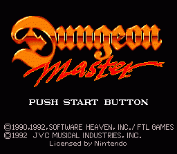 Dungeon Master (SNES)   © JVC 1991    1/3