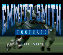 Emmitt Smith Football (SNES)   © JVC 1995    1/3